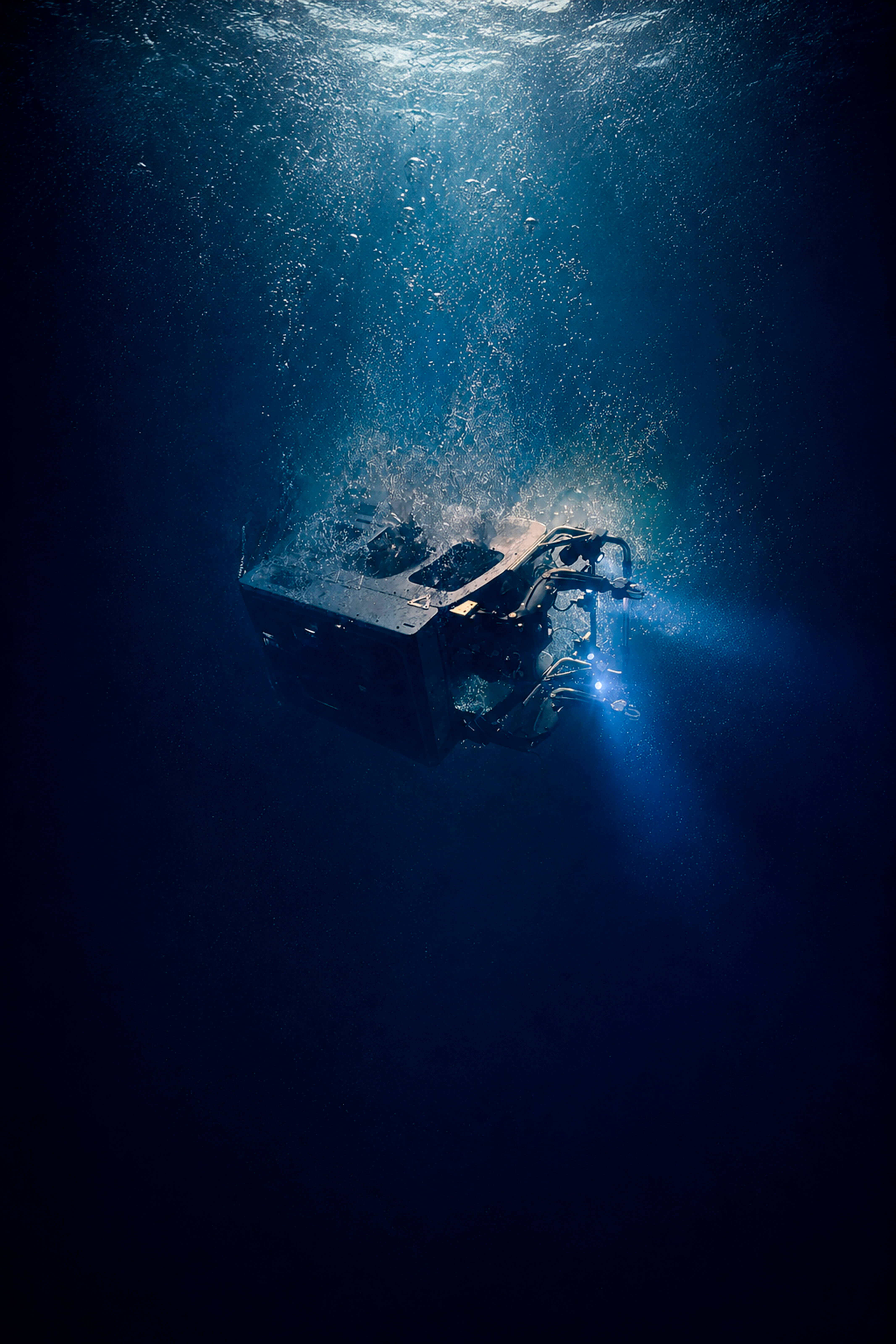 ROV operating in deepwater